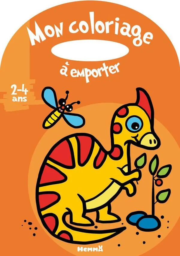 MON COLORIAGE A EMPORTER 2-4 ANS DINO ORANGE