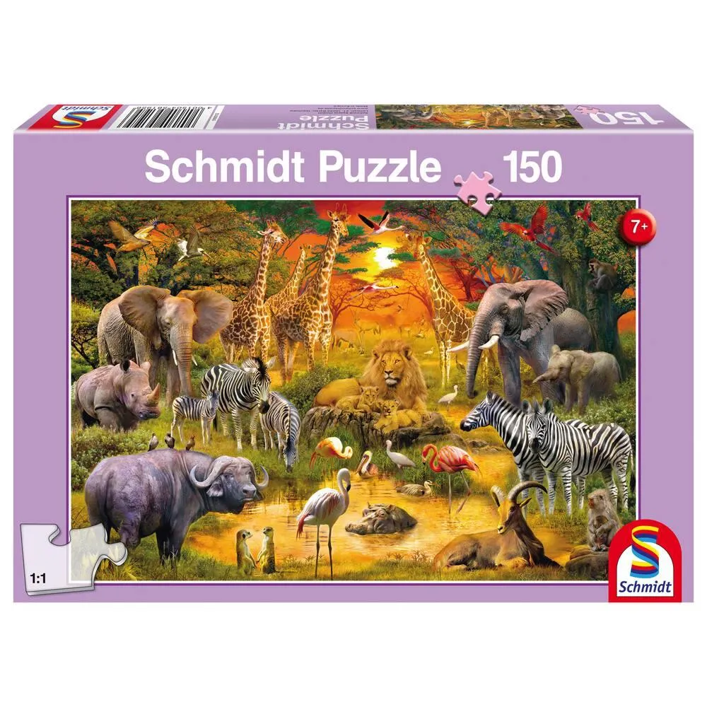 ANIMAUX D'AFRIQUE PUZZLE 150 PIECES