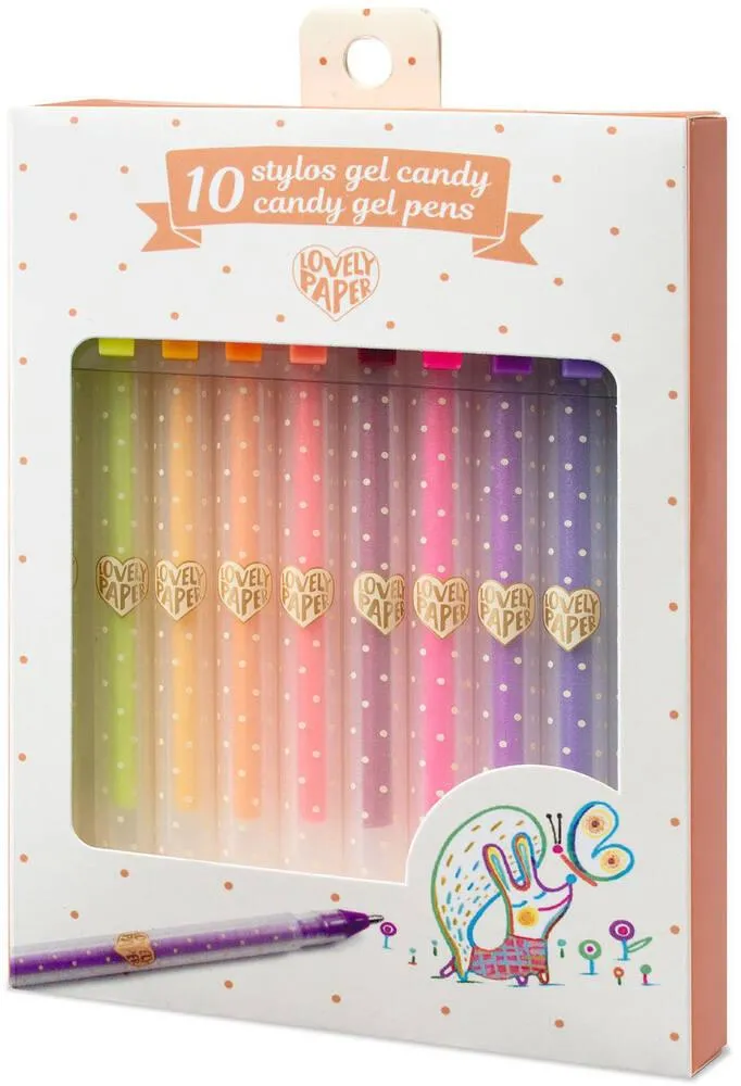 10 STYLOS GEL CANDY