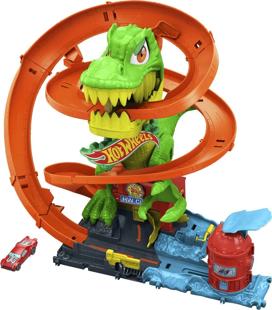 HOT WHEELS - CIRCUIT T-REX BATAILLE DE FEU
