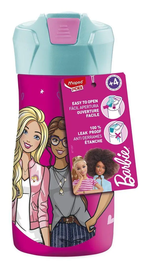 BARBIE - GOURDE INOX SIMPLE PAROI 430 ML