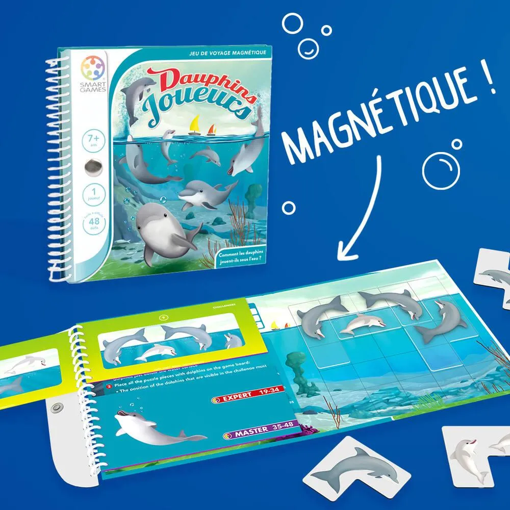 DAUPHINS JOUEURS : PRESENTOIR DE 8 PIECES
