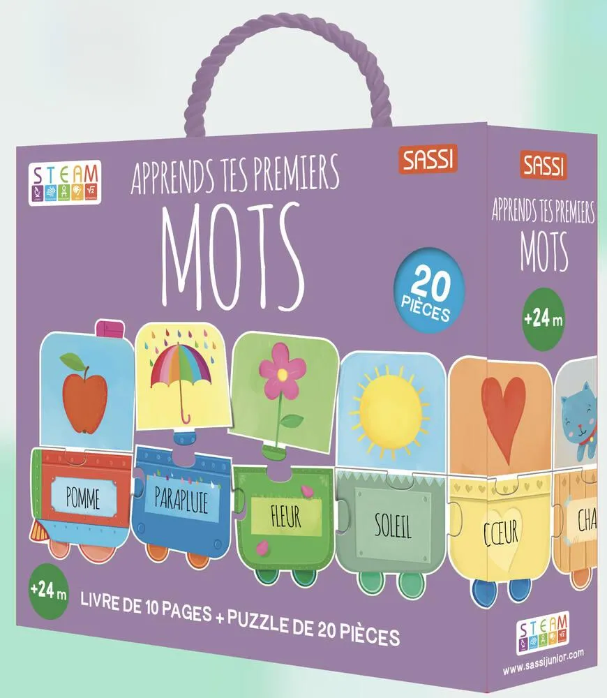 STEAM PUZZLE - APPRENDS TES PREMIERS MOTS  -  N.E. 2024 (RESTYLING)