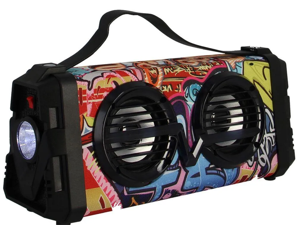 ENCEINTE PORTABLE KARAOKE AVEC MICRO, LEDS