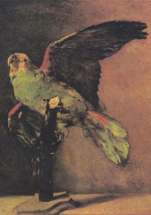 VINCENT VAN GOGH - LE PERROQUET VERT, 1886