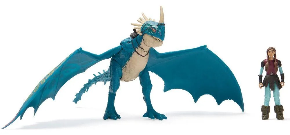 DRAGONS - PACK DRAGON ET VIKING 25 CM TEMPETE  - FILM