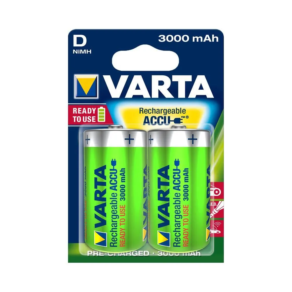 2 ACCUS R2U LR20 3000 MAH