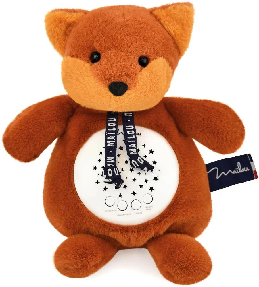 VEILLEUSE MUSICALE - PROJECTEUR D'AMBIANCE - RENARD FAUVE