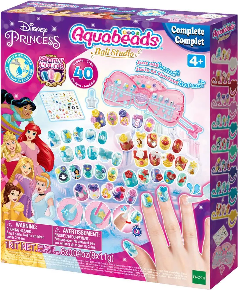 AQUABEADS - PRINCESSES DISNEY - LE COFFRET DE MANUCURE