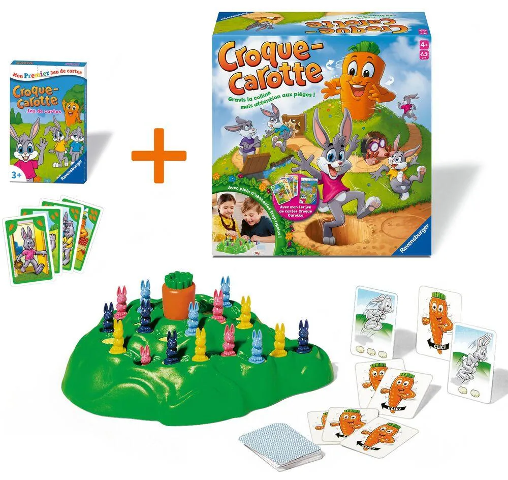 CROQUE CAROTTE + JEU DE CARTES