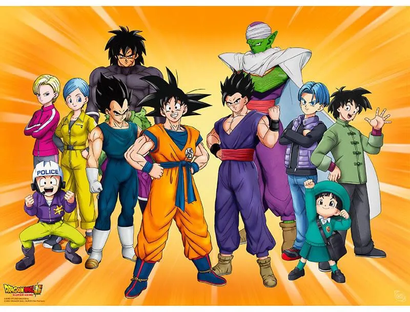 DRAGON BALL HEROS POSTER CHIBI 52X38 GROUPE GOKU