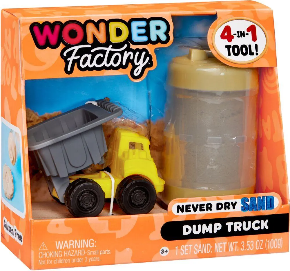 WONDER FACTORY KIT SABLE A MODELER MARRON CLAIR + CAMION-BENNE