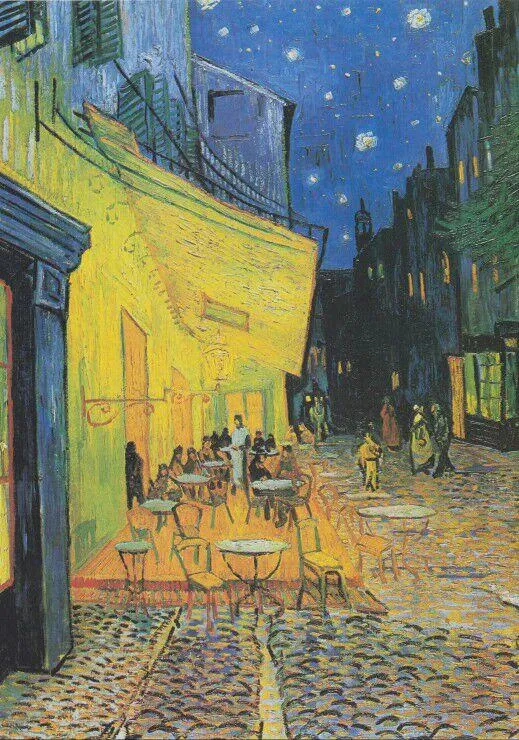 VINCENT VAN GOGH - TERRASSE DE CAFE SUR LA PLACE DU FORUM, 1888