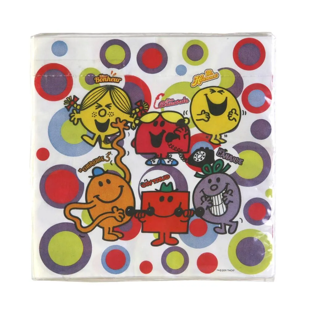 20 SERVIETTES MONSIEUR MADAME