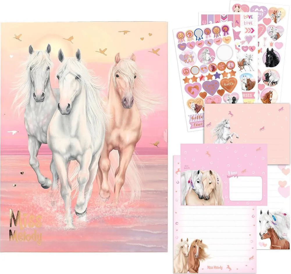 MISS MELODY  PAPIER A LETTRES SUNDOWN