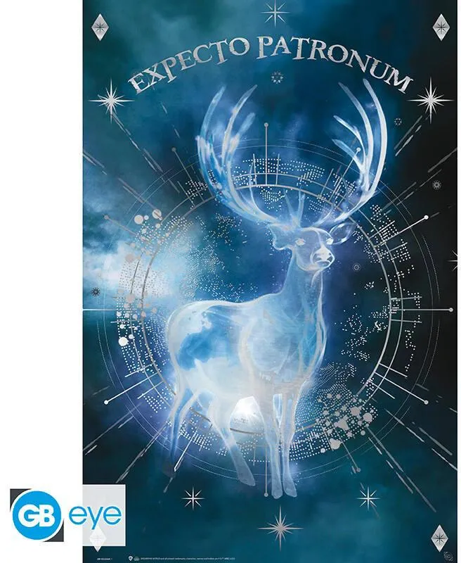 HARRY POTTER POSTER MAXI 91,51 EFFET METAL EXPECTO PATRONUM