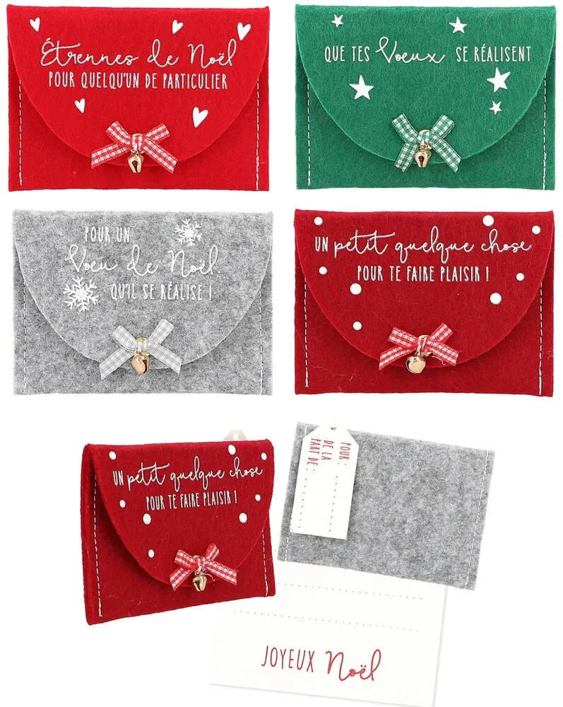 ENVELOPPE FEUTRINE DE NOEL