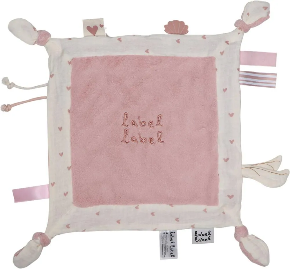 LABEL LABEL - DOUDOU PLAT - CŒUR ROSE