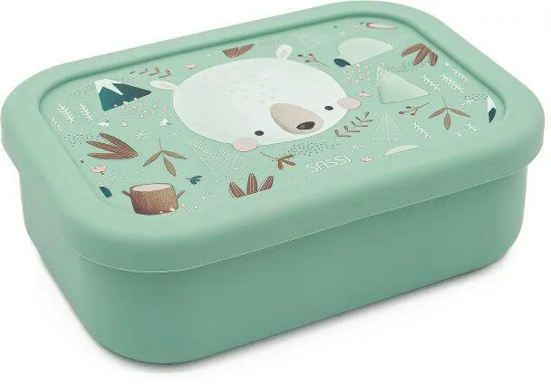 BOITE A LUNCH EN SILICONE CONFORME A LA NORME LFGB MUNCHY L'OURS