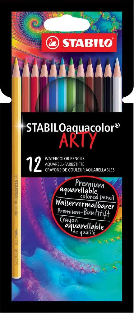 ETUI CARTON X 12 STABILOAQUACOLOR ARTY