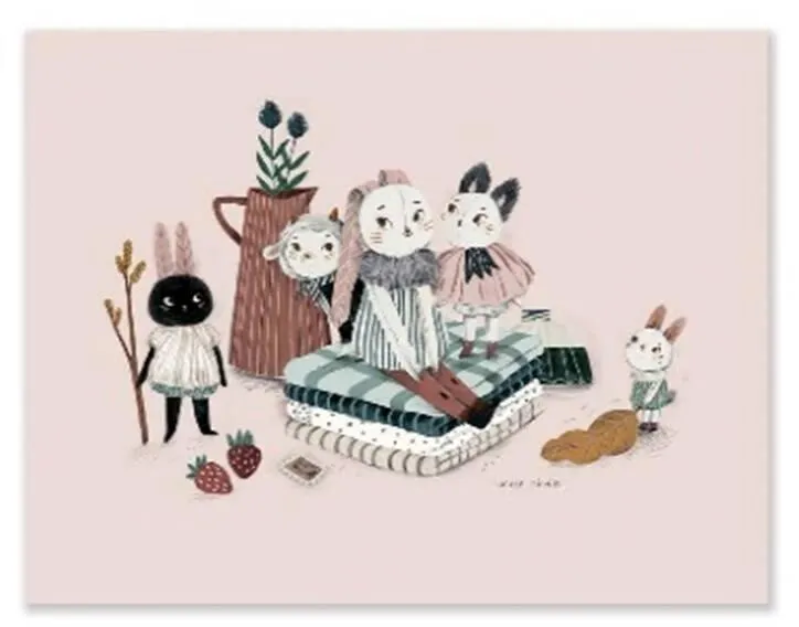 AFFICHE A LA MAISON 40X30CM APRES LA PLUIE