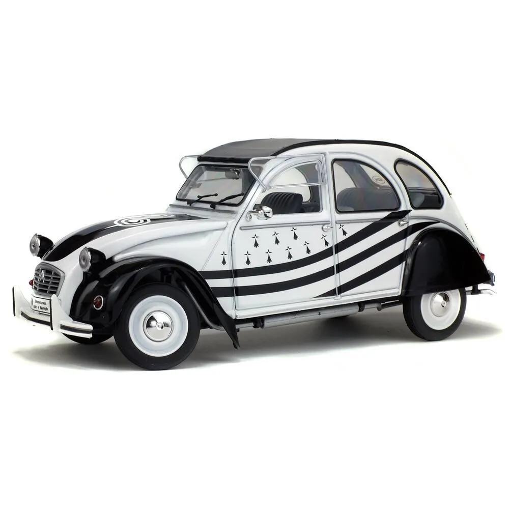 1/18 VOITURE CITROEN 2CV 6 BZH WHITE 1982