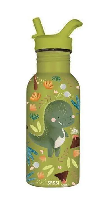BOUTEILLE EN ACIER INOXYDABLE - 500 ML CRACKY LE DINOSAURE
