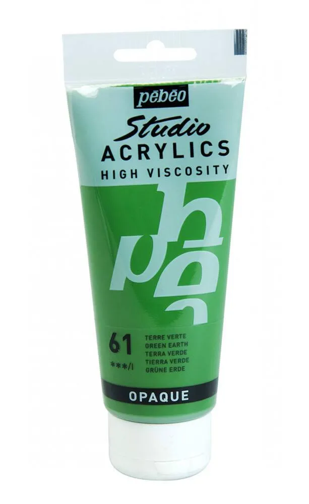 ACRYLIQUE FINE STUDIO ACRYLICS 100 ML TERRE VERTE