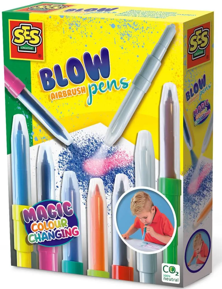 BLOW AIRBRUSH PENS - CHANGEMENT DE COULEUR MAGIQUE