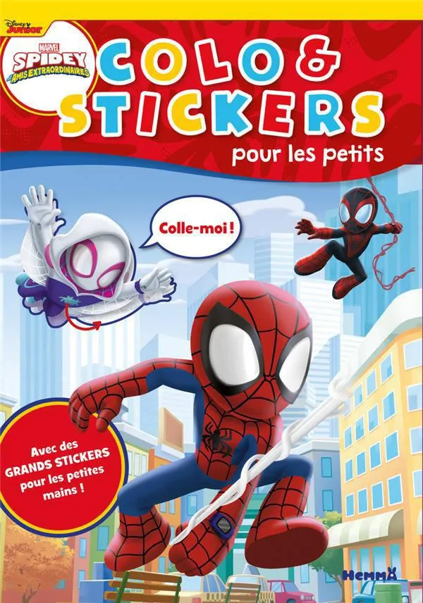 MARVEL SPIDEY ET SES AMIS EXTRAORDINAIRES - COLO ETSTICKERS POUR LES PETITS