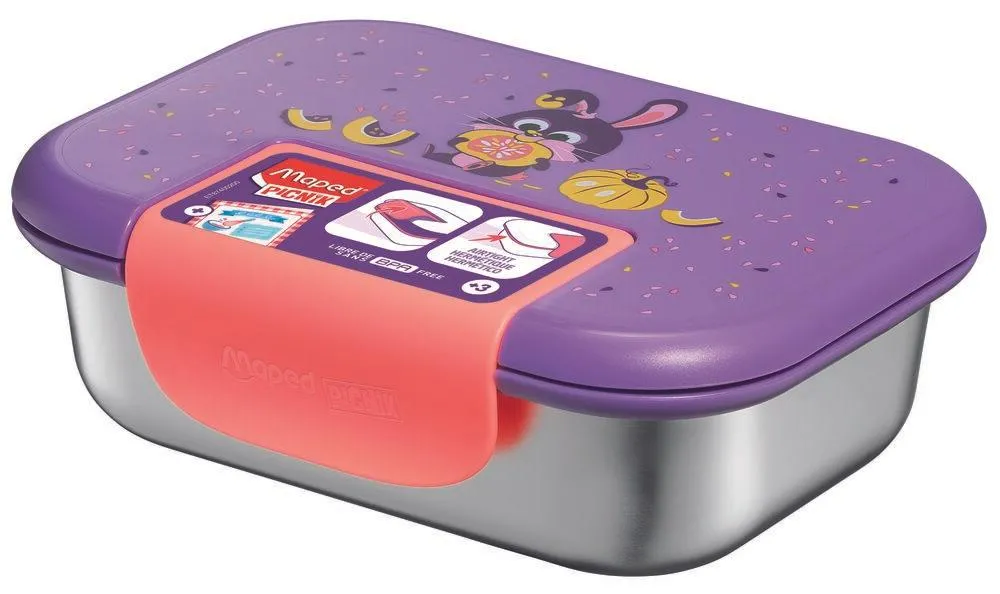 MINIZ BOITE REPAS ACIER INOXYDABLE 900 ML LAPIN