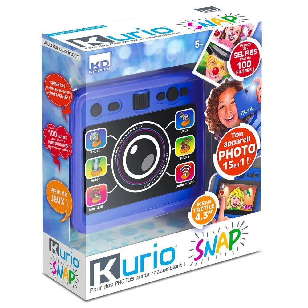 APPAREIL PHOTOS ET SELFIES KURIO SNAP BLEU