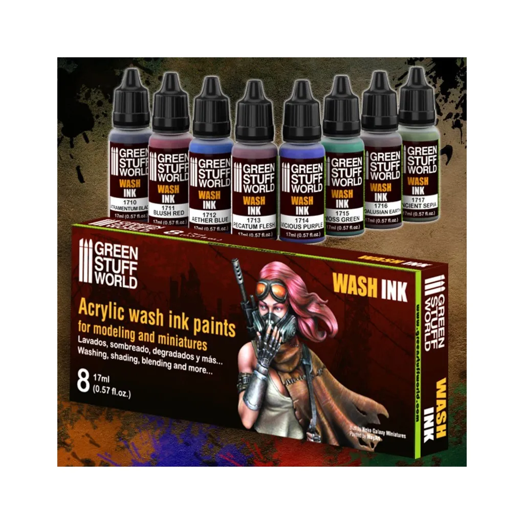Acrylic Wash Ink Paint Set