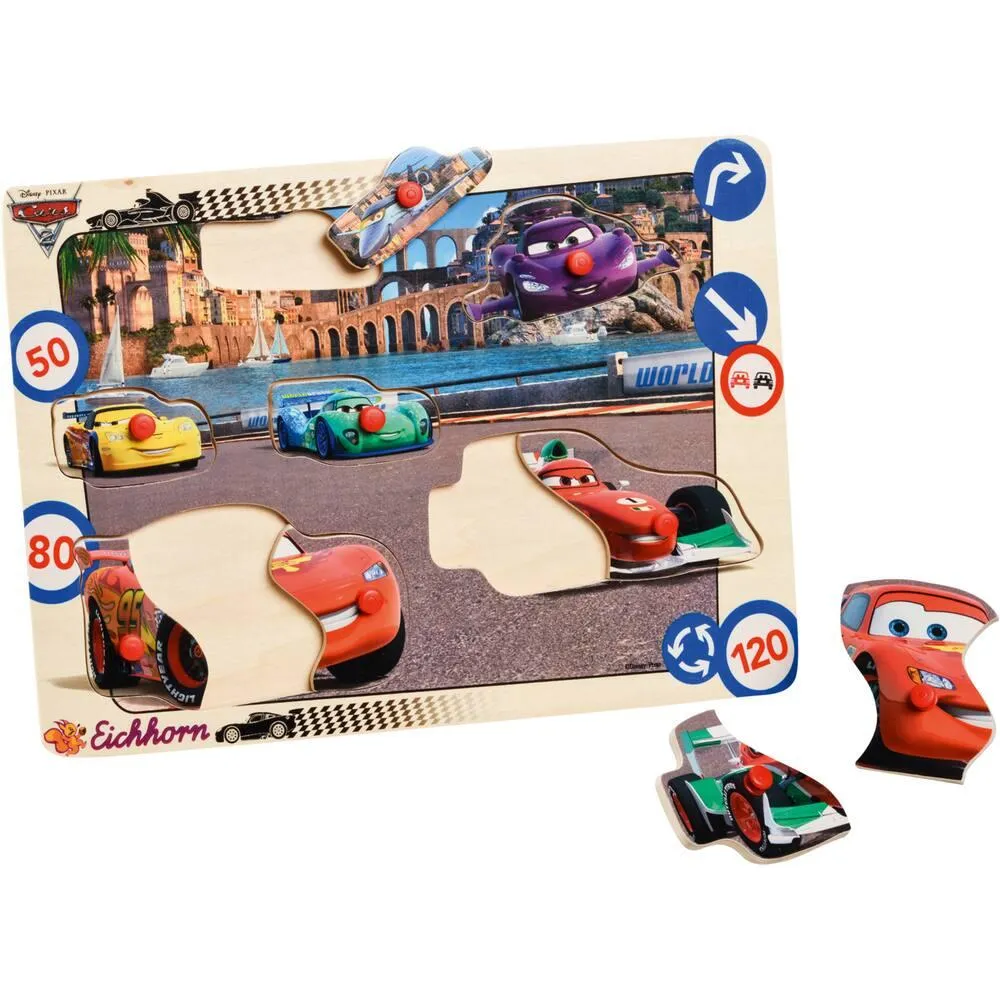 CARS 2 - PUZZLE BOIS 9 PIECES