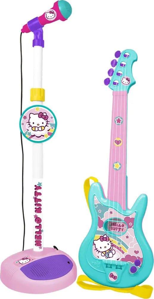 HELLO KITTY - GUITARE AVEC MICROPHONE