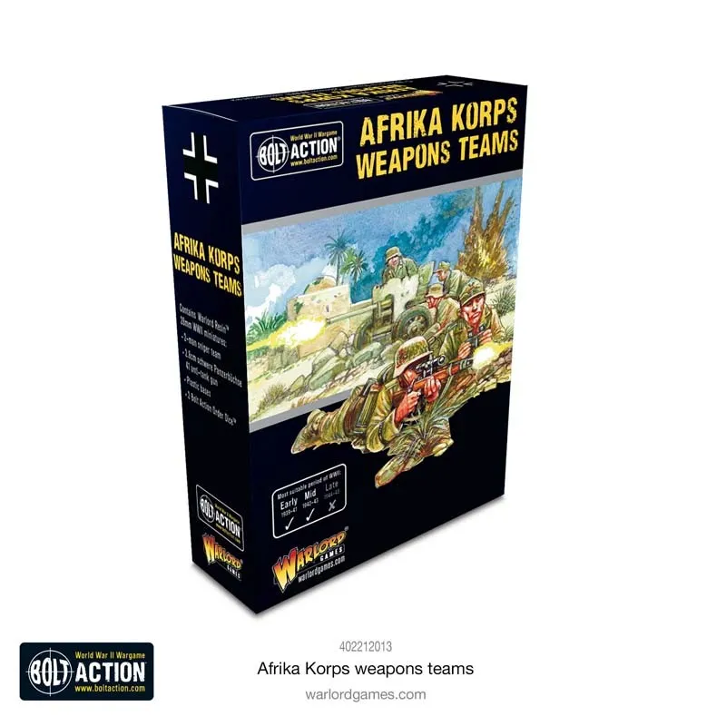 Équipes d’armement d’Africa Korps. WARLORD GAMES 402212013