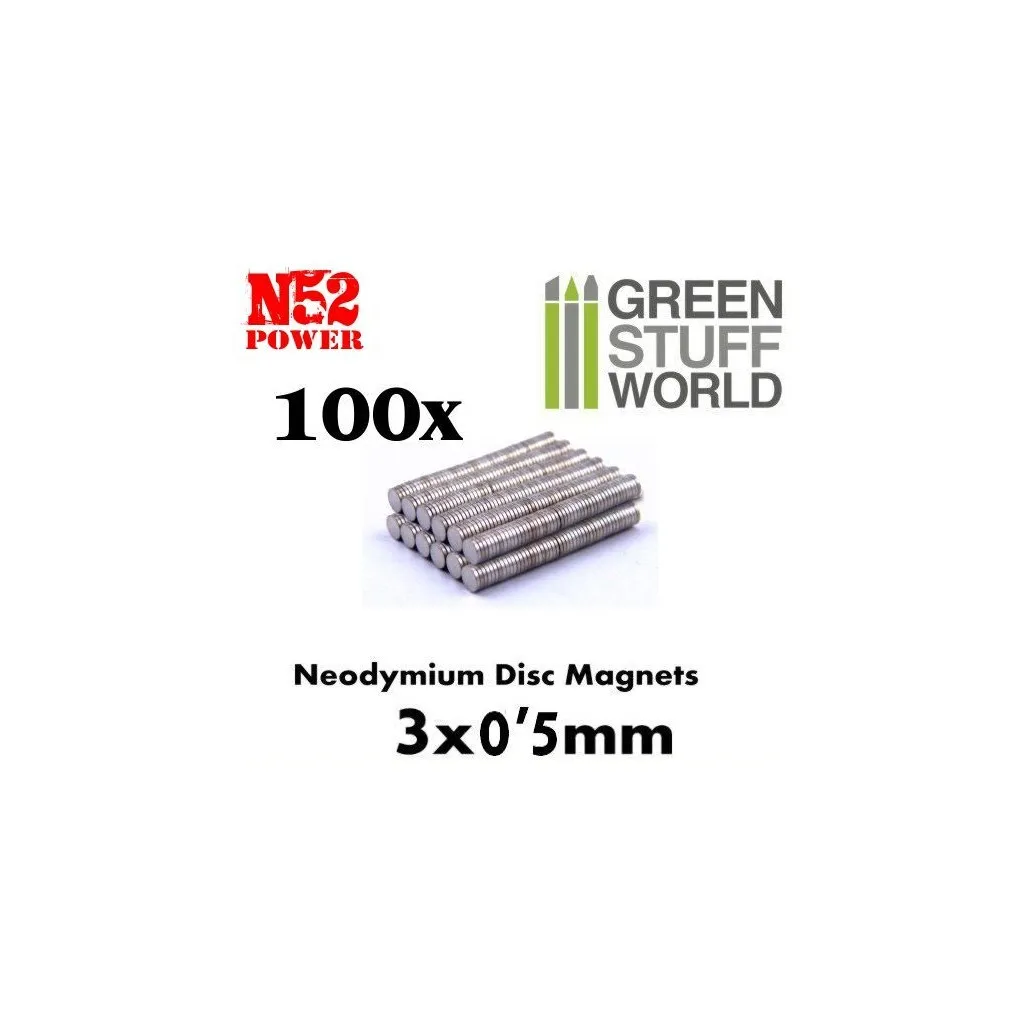 Aimants Néodymes 3x0,5mm – 100 Pcs