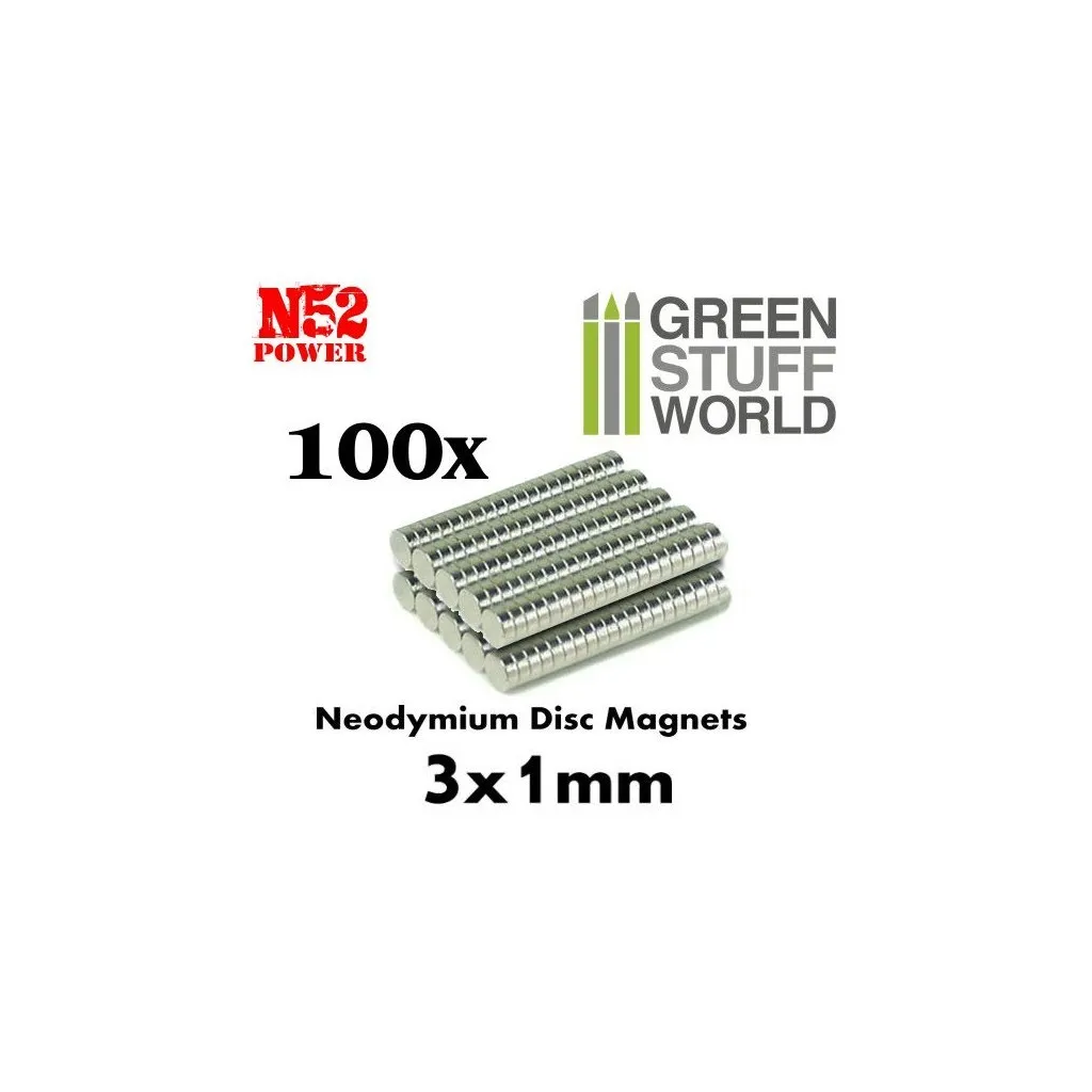 Aimants Néodymes 3x1mm – 100 Pcs