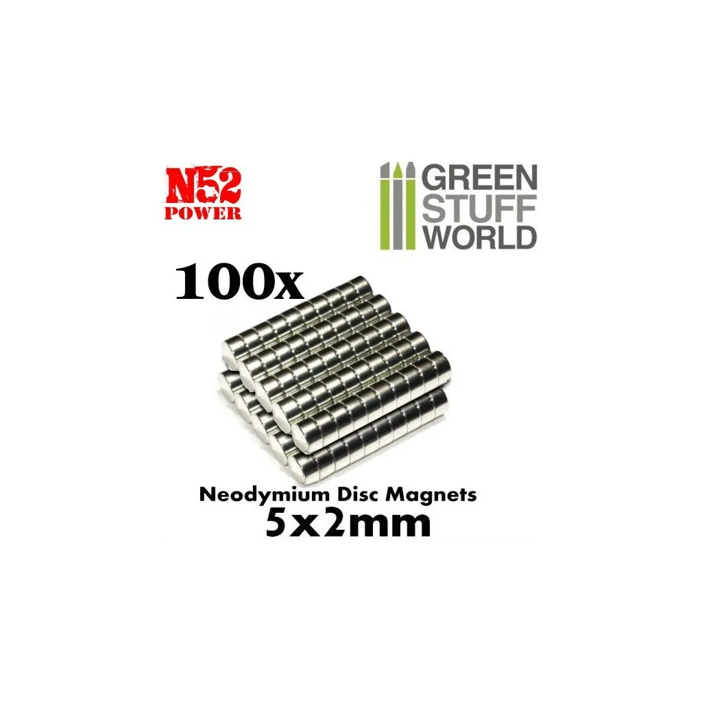 Aimants Néodymes 5x2mm – 100 Pcs