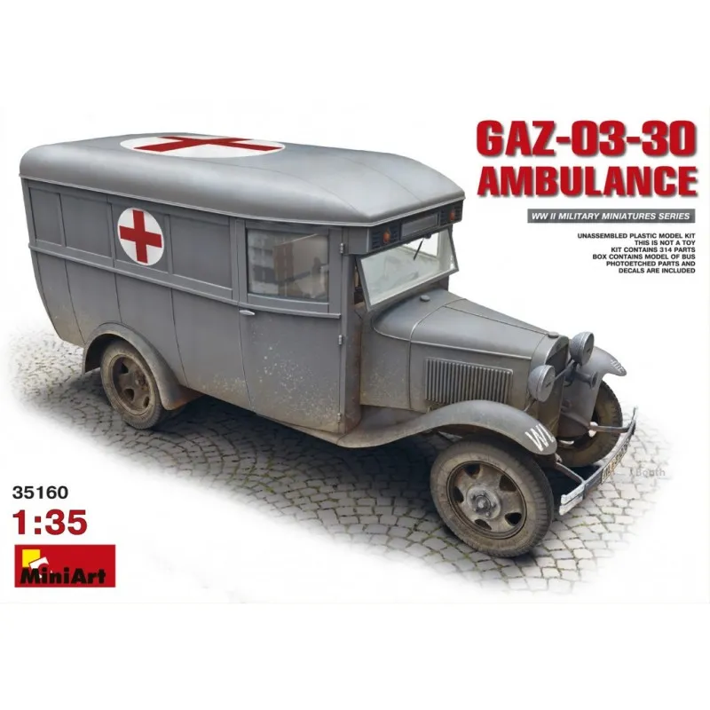 Ambulance GAZ-03-30. MINIART 35160
