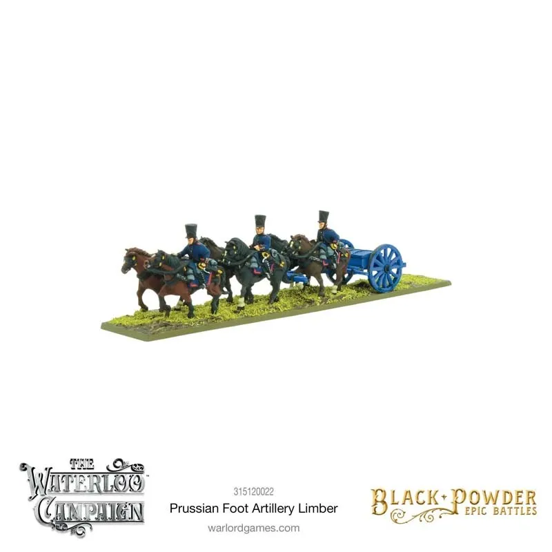 Artillerie à pied prussienne napoléonienne. Black Powder. WARLORD GAMES 315120022