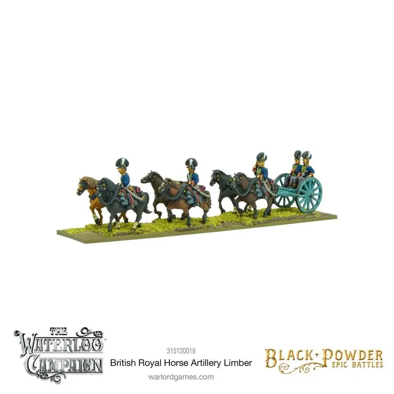 Artillerie royale britannique napoléonienne à cheval. Black Powder. WARLORD GAMES 315120019