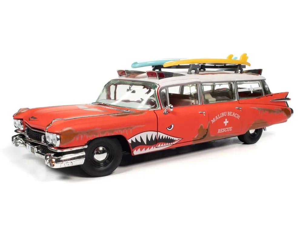 Auto World Cadillac Eldorado Ambulance Surf Shark 1959 1/18 - AW312