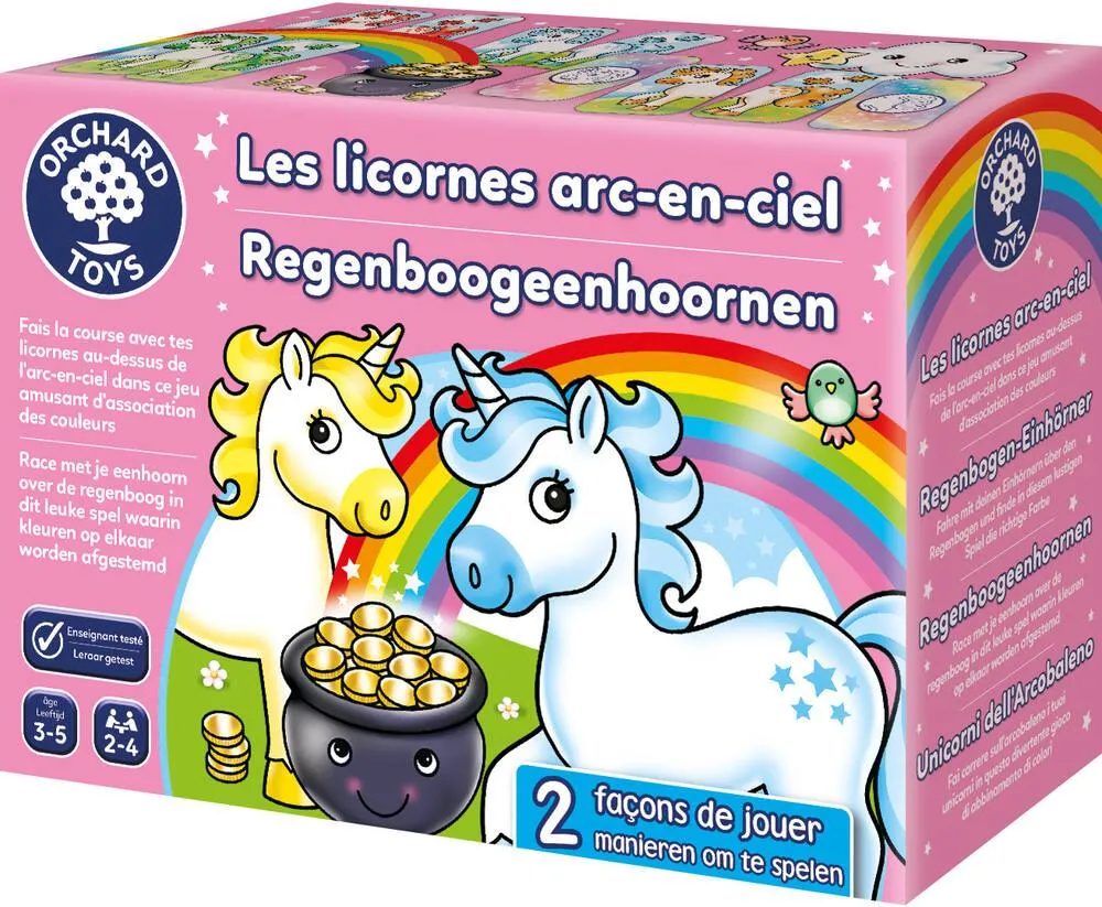 ORCHARD TOYS - LES LICORNES ARC-EN-CIEL