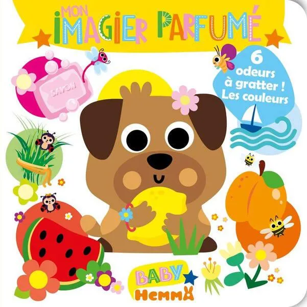 BABY HEMMA - MON IMAGIER PARFUME - 6 ODEURS A GRATTER ! LES COULEURS