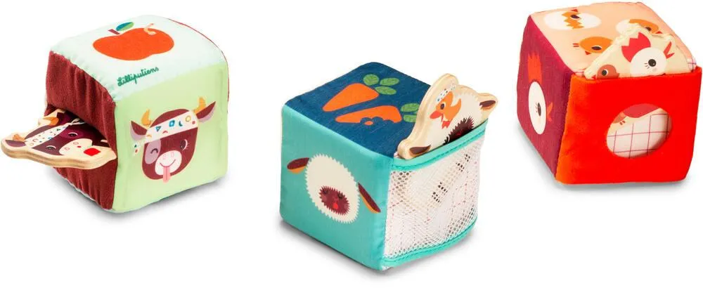 FERME JEU DE CUBES CACHE CACHE