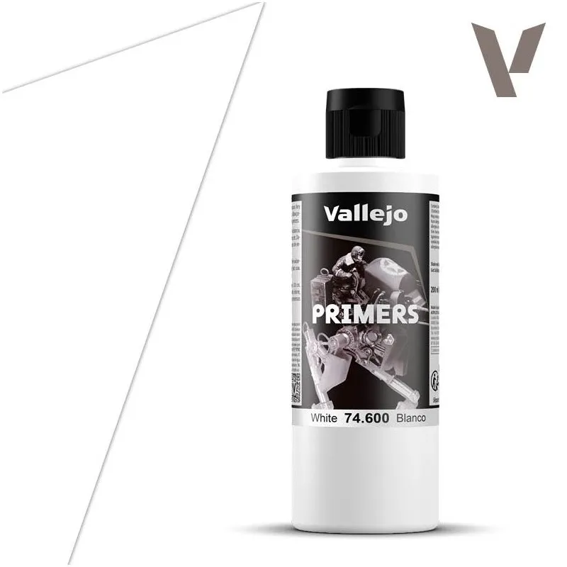 Apprêt acrylique à l’uréthane blanc. 200 ml. VALLEJO 74600