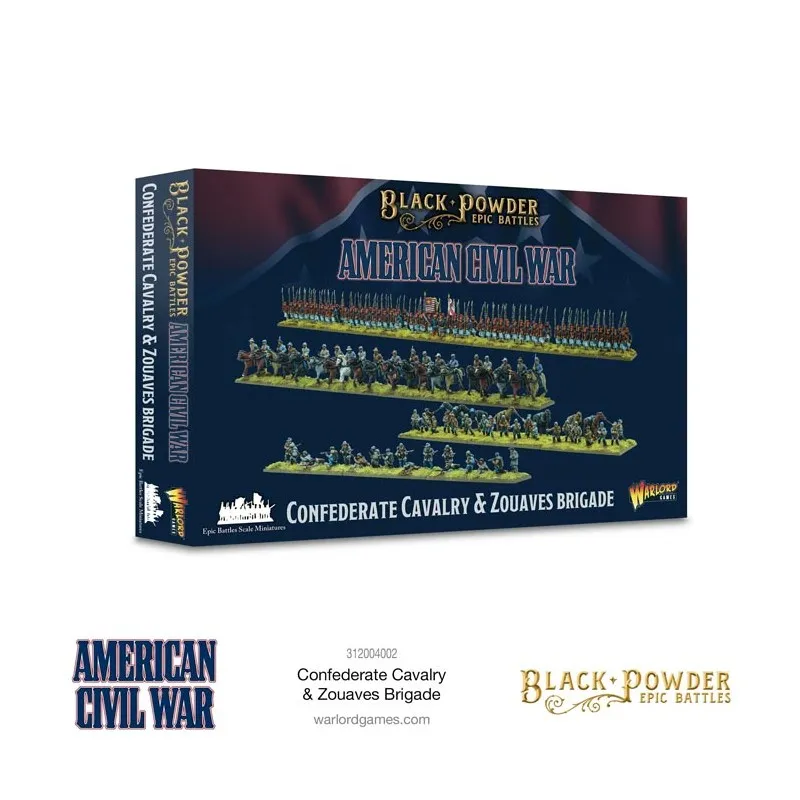 Batailles épiques : cavalerie confédérée et zouaves. WARLORD GAMES 312004002