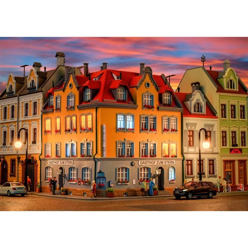 Bâtiment d’angle avec éclairage. KIBRI 38350