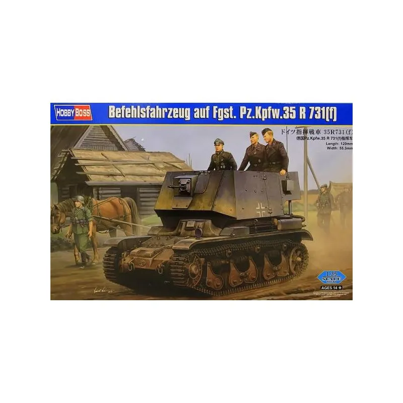 Befehlsfahrzeug auf Fgst. Pz.Kpfw.35 R731(f). HOBBY BOSS 83809